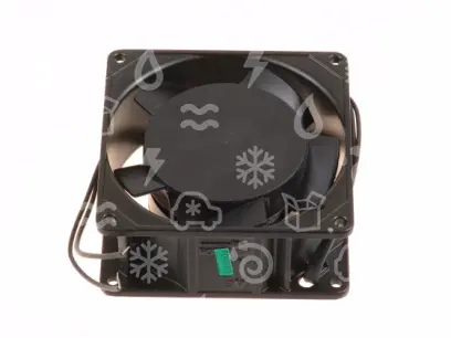 ventilátor axiální, 92 x 92 x 38 mm, 230 V / 50 Hz, 2600 rpm